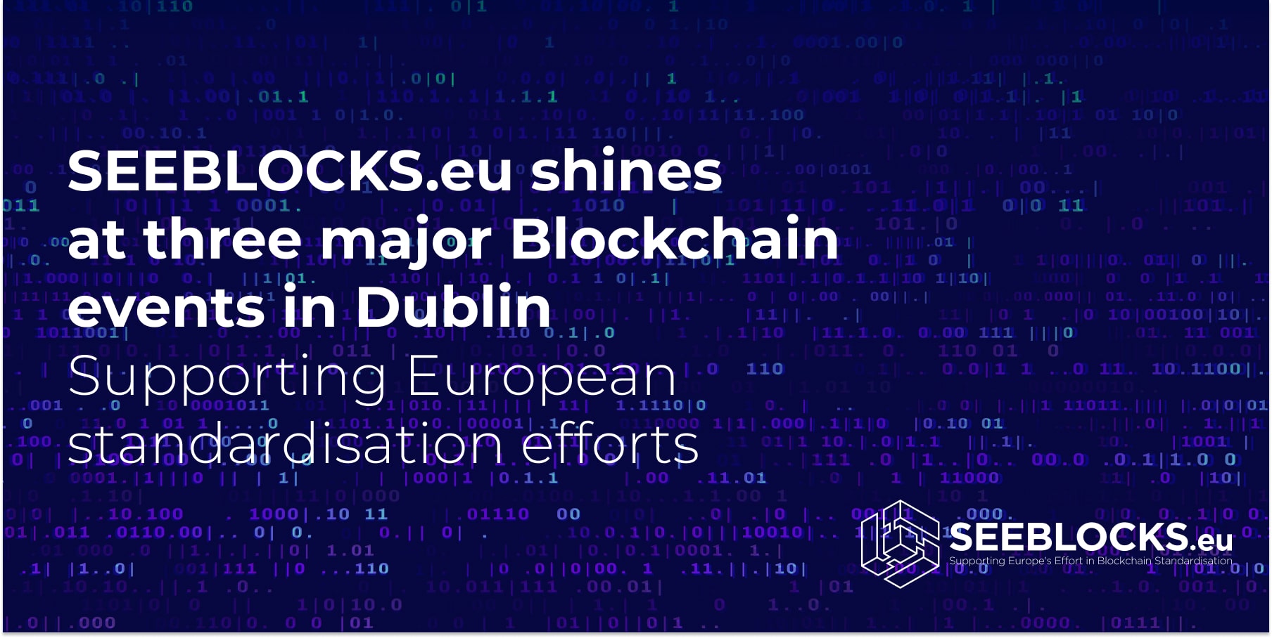 SEEBLOCKS.eu shines at three major Blockchain events in Dublin