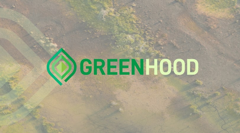 GREENHOOD background image with logo