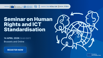 Seminar on Human Rights and ICT Standardisation banner
