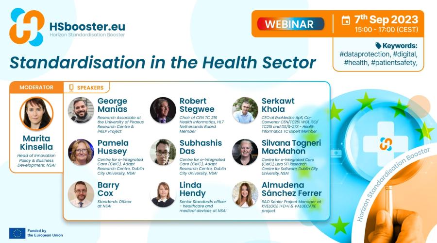 HSbooster.eu webinar: Standardisation in the Health Sector