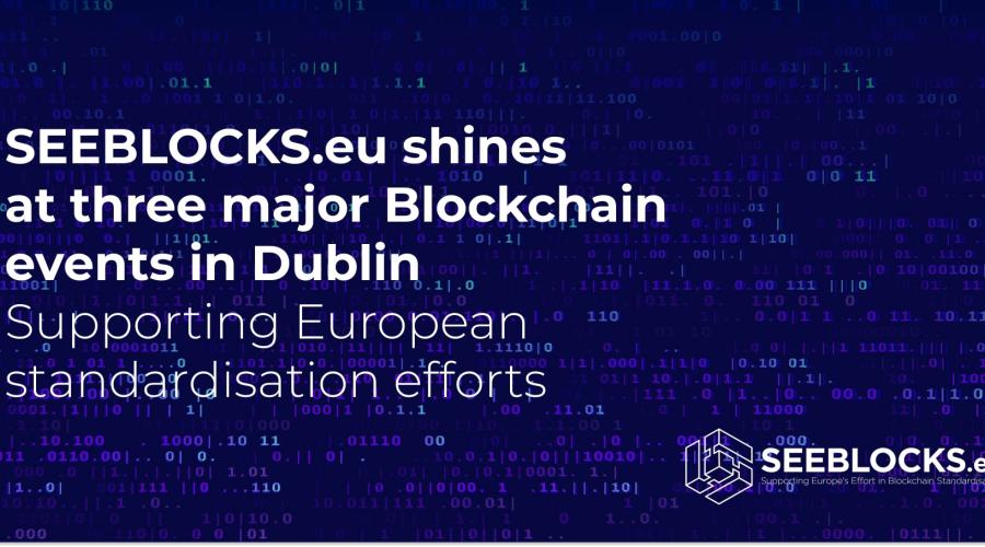 SEEBLOCKS.eu shines at three major Blockchain events in Dublin