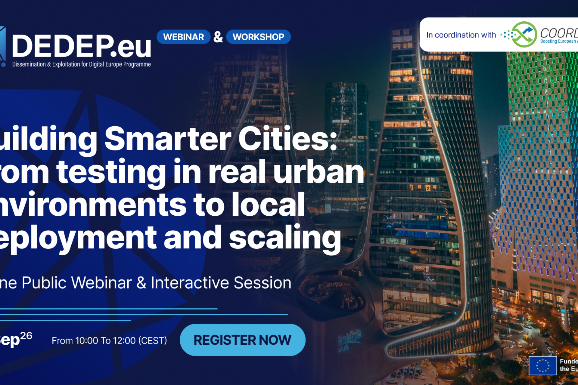 Webinar Banner Smart Cities DEDEP and CoordinaTEF