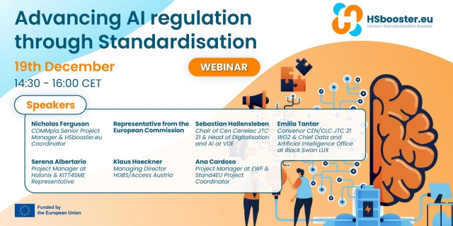 HSBooster.eu Webinar: Advancing AI Regulation through Standardisation