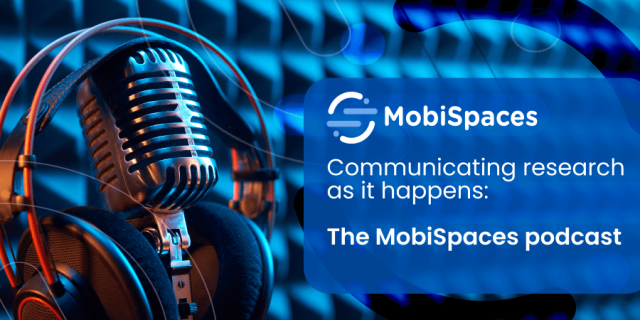 Banner to promote the Mobispaces podcast
