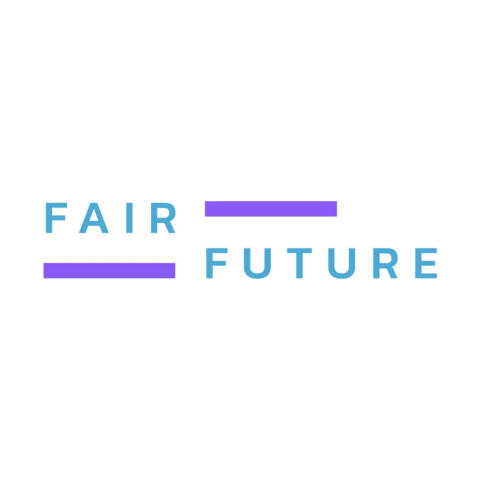 white background with a centre logo of the fairfuture project